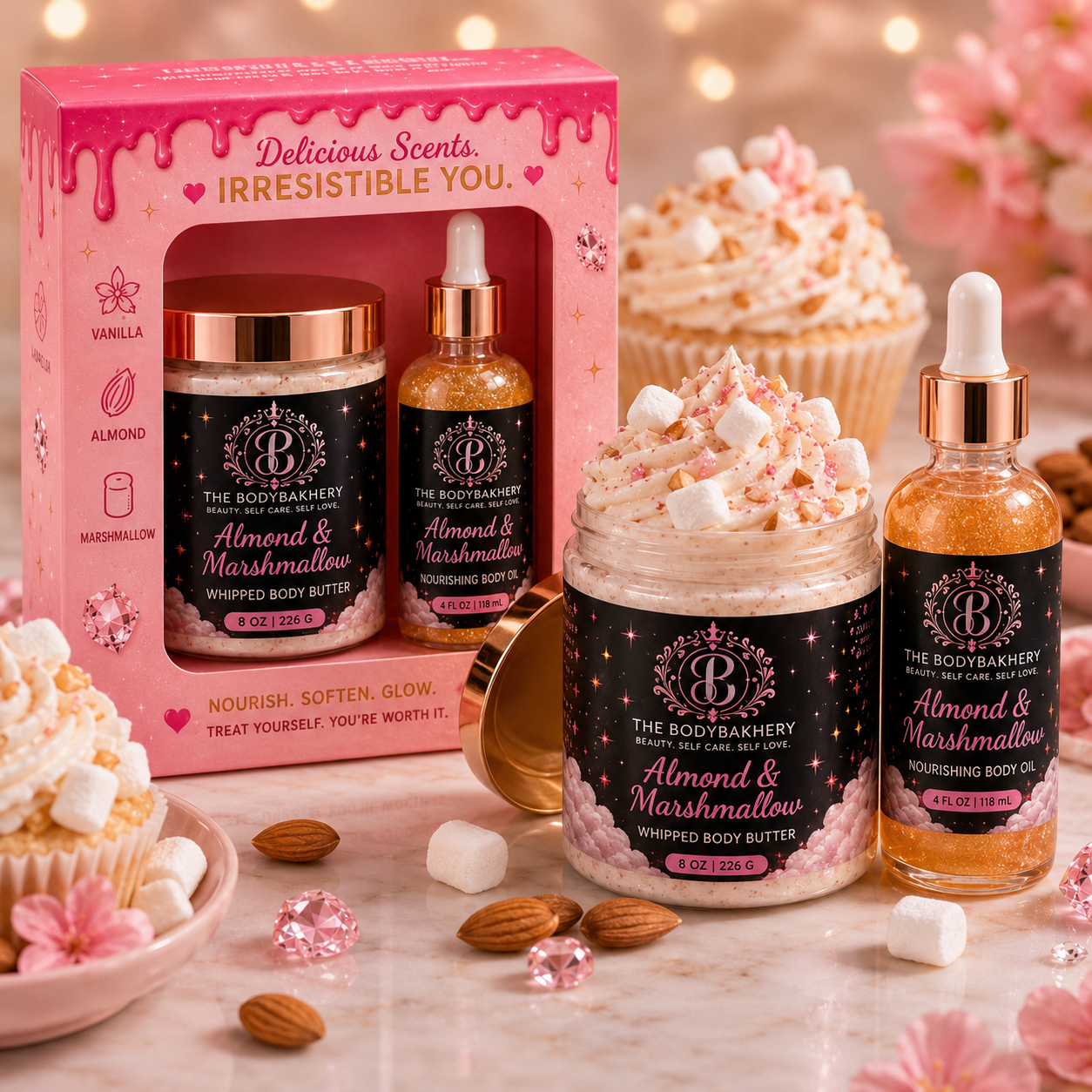 Just Glo 2-Piece Body Care Set - The Body BakHery